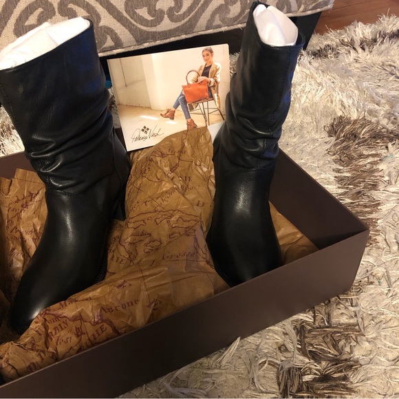 Patricia Nash Monte Leather Slouch Mid-Calf Boho Western Heeled Boot Size 9.5 - Picture 12 of 13